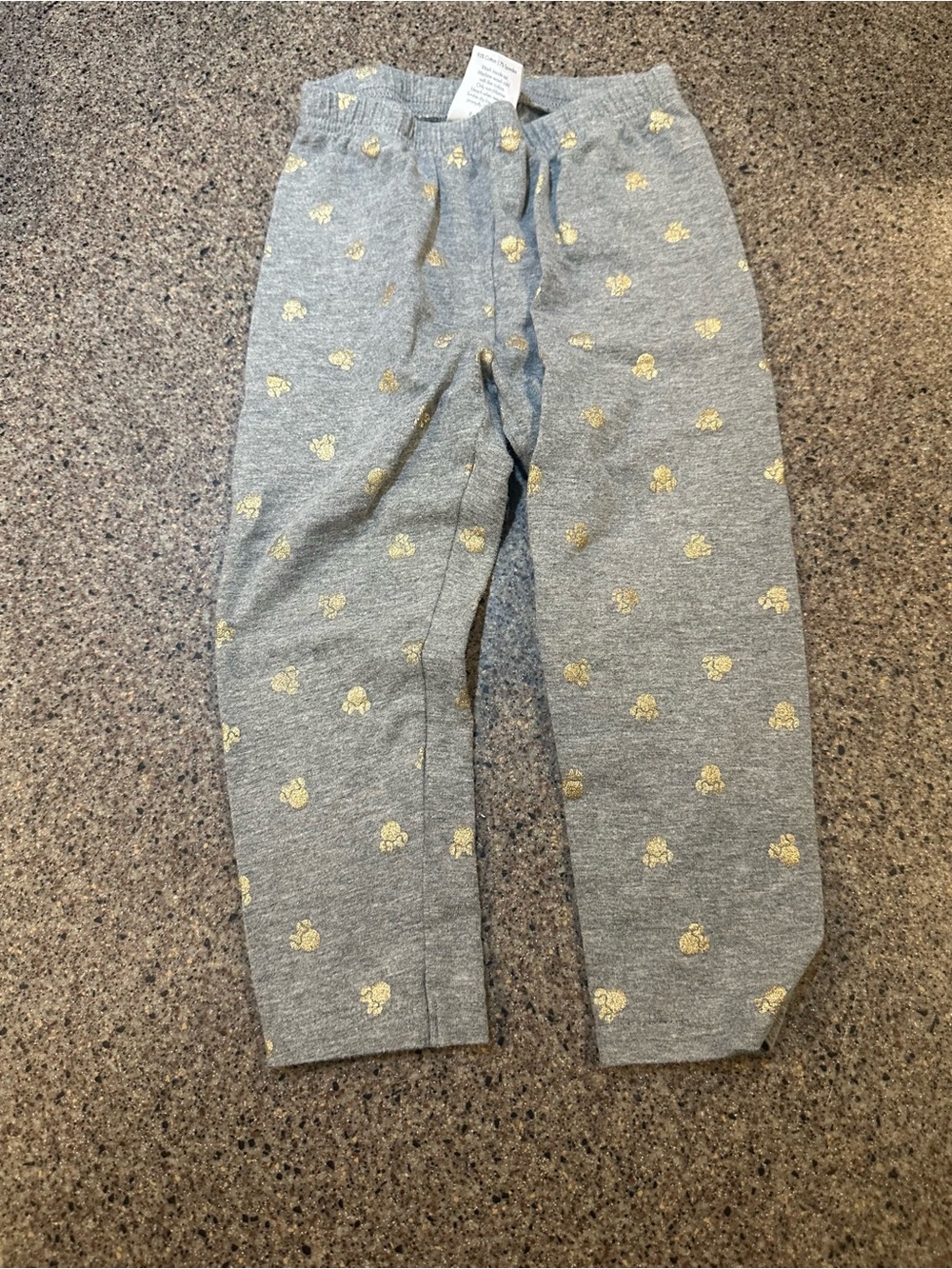 Disney Gray leggings with Gold Star Print